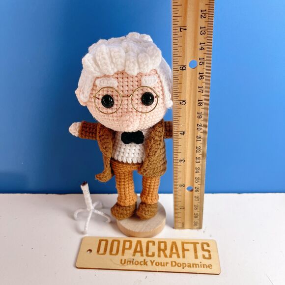 Up Movie Crochet Doll Set | Handmade Amigurumi Carl, Russell & Dug Plush - Picture 6 of 11